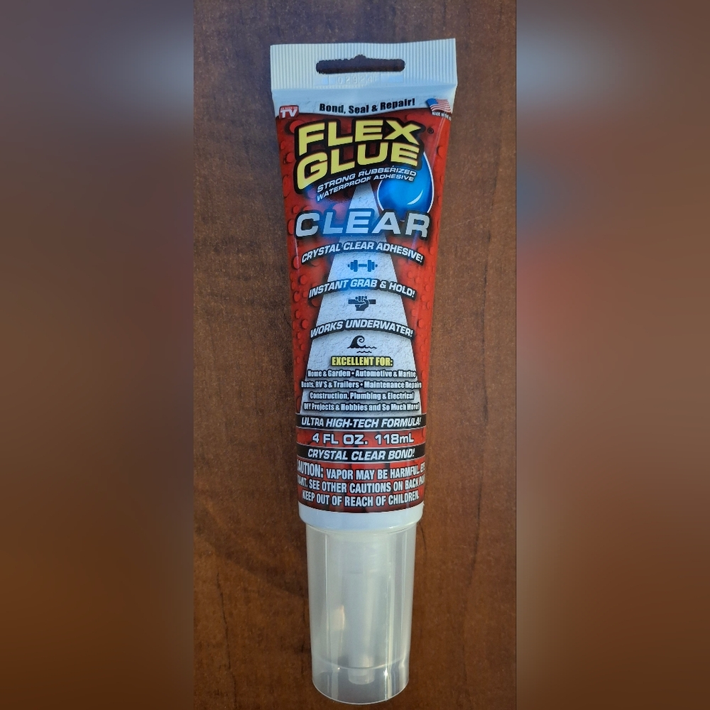 Flex Seal Family of Products Clear Rubberized Waterproof Adhesive 4oz